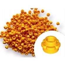 LEGO Orjinal Bitki Ağaç Parçaları: Çiçek: Flowers: 100 Adet Parlak Sarı Çiçek Parçası 24866