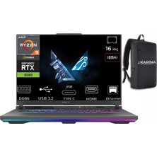Asus Rog Strix G16 Amd Ryzen 9 8940HX G614PW-RV035-K47 96GB 1tb+1tb RTX5080-16GB W11PRO 16" Wuxga 165Hz Taşınabilir Bilgisayar
