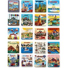 My Best Store Istanbul Temalı Buzdolapı Süsü Magnet ALK5817
