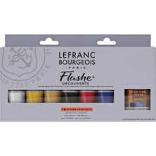 Lefranc&Bourgeois : Flashe Discovery Box Akrilik Boya Seti : 6 x 20 ml (120 ml Mat Vernik)