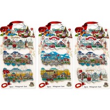 My Best Store Istanbul Temalı Silikon Buzdolapı Süsü Magnet 3'lü Set ALK5811
