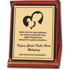 Orta Boy Anneler Için Doğum Günü Plaketi
