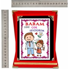 Baba Plaketi Babakar Günü Plaketi Canım Babam Plaketi Babaya  Hediye Yılın Babası Plaketi
