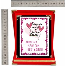 Baba Plaketi Babakar Günü Plaketi Canım Babam Plaketi Babaya  Hediye Yılın Babası Plaketi