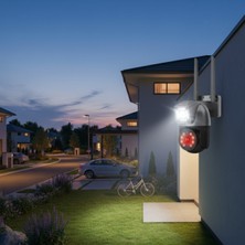 Blic Wifi Akıllı Kamera , Gece Görüş,2.4g Wifi Bağlantılı 1080P, 2+2 4mp Çift Lensli 355° Geniş Açılı Ip Kamera