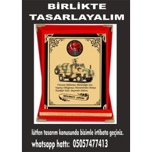 Plaket Kendin Tasarlar Plaket Hediye Plaket Hizmet Anısı Plaket