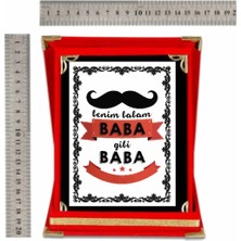 Baba Plaketi Babakar Günü Plaketi Canım Babam Plaketi Babaya  Hediye Yılın Babası Plaketi