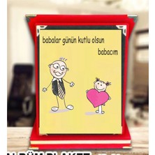 Baba Plaketi Babakar Günü Plaketi Canım Babam Plaketi Babaya  Hediye Yılın Babası Plaketi