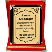 Orta Boy Arkadaşa Plaket Dost Için Özel Plaket