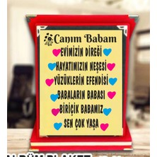 Babalar Günü Plaket Babaya Plaket Canım Babam Plaket Doğum Günü Plaket Babaya Hediye