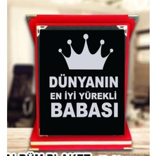 Baba Plaketi Babakar Günü Plaketi Canım Babam Plaketi Babaya  Hediye Yılın Babası Plaketi