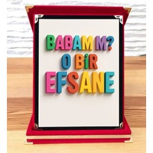 Babalar Günü Plaket Babaya Plaket Canım Babam Plaket Doğum Günü Plaket Babaya Hediye