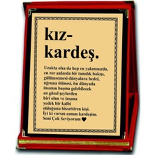 Orta Boy Kız Kardeş Plaketi