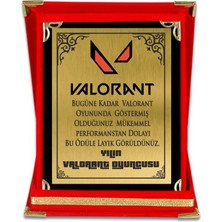 Yılın Valorant Oyuncusu Kadife Premium Plaket