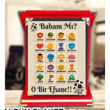 Babalar Günü Plaket Babaya Plaket Canım Babam Plaket Doğum Günü Plaket Babaya Hediye