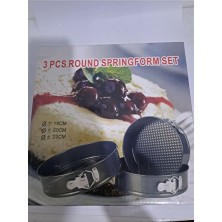 Empressco 3’lü Kek Kalıbı Seti, 18CM, 20CM ve 22CM, Pratik ve Şık Tasarım