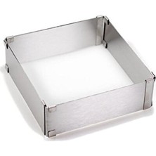 Empressco Ayarlanabilir Kare Pasta Kalıbı ve Turta Çemberi 20X40 cm