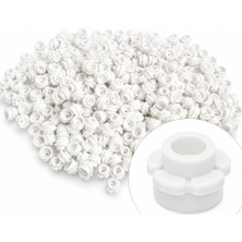 LEGO Orjinal Bitki Ağaç Parçaları: Çiçek: Flowers: 100 Adet Beyaz Renk Çiçek Parçası 24866