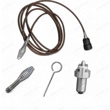 BİMEX 16 mm Universal Kanal Açma Yayı Seti 2,5 Metre | Matkap Aparatı + Baget Uç + Pim Anahtarı Hediyeli