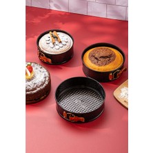 Empressco 3'lü Kek Kalıbı Seti, 16-20 Cm, Kelepçeli, Pratik ve Dayanıklı