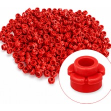 LEGO Orjinal Bitki Ağaç Parçaları: Çiçek: Flowers: 100 Adet Kırmızı Renk Çiçek Parçası 24866