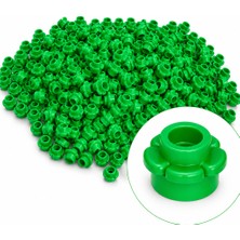 LEGO Orjinal Bitki Ağaç Parçaları: Çiçek: Flowers: 100 Adet Parlak Yeşil Renk Çiçek Parçası 24866