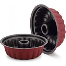 Empressco 20 Dilimli Emaye ve Teflon Kek Kalıbı, 26CM, Delikli, Sağlam ve Şık