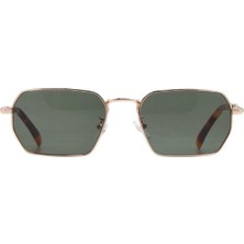 Caretta Crttagünş 8584-C.04 Genç Erkek,kadın,unisex Köşeli Çerçeveli Metal UV400 Güneş Gözlüğü