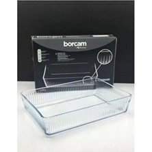 Empressco Pratik ve Şık Borcam Fırın Tepsisi 30X20 Cm, 3000 cc Kapasite