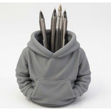 Sepetzone Sevimli Kapüşonlu Sweatshirt Kalemlik 3D Baskı - Ofis ve Öğrenci Masası Dekoru