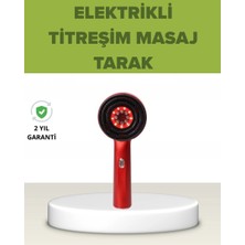 Epilons Elektrikli Titreşim Masaj Tarak Kırmızı Işık Terapi