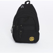 Ramsburry Unisex Siyah Su Geçirmez USB ve Kulaklık Girişli Bel ve Omuz Çanta Freebag