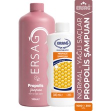 Ersağ Aparatlı Propolisli Şampuan 1000 ml - Normal ve Yağlı Saçlar