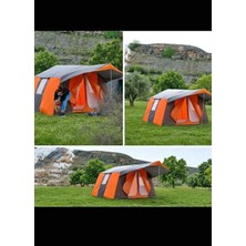 Zey Camping Zeycamping 2 Oda ve Mutfaklı Kamp Orman Şantiye Depo Çadırı 6 Kişilik