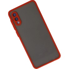 DS LLC Samsung Galaxy A02 Kılıf Montreal Silikon Kapak - Kırmızı