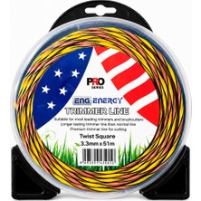 Energy Pro Series 3.3 mm 51 M Twist Square Profesyonel Tırpan Misinası