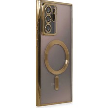 DS LLC Samsung Galaxy Note 20 Ultra Kılıf Kross Magneticsafe Kapak - Gold