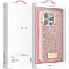 DS LLC Onegif Apple Iphone 14 Pro Bright Simli Kapak - Siyah