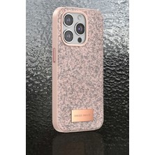 DS LLC Onegif Apple Iphone 14 Pro Max Bright Simli Kapak - Pembe