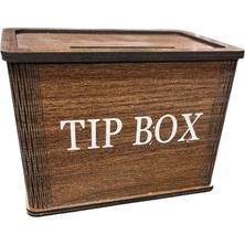 Sly - Ahşap Tip Box / Bahşiş Kutusu – Kafe & Dükkan Için Dekoratif Kutu