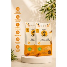 Oligatto Zeytin Çekirdeğinden Üretilen Aktif Karbonlu Tozsuz Doğal Kedi Kumu 8 L x 2 Adet