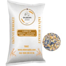 Ekbera Dörtlü Karışım Kanatlı Yemi Buğday + Mısır + Siyah Çekirdek + Yumurta Pelet - 10 KG