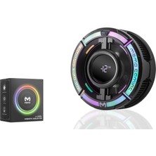 ForWhat Büro Ev Ofis Telefonları Için 15W Siyah Rgb Ekranlı Manyetik Soğutucu Fan