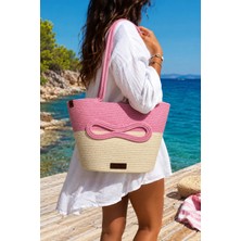 Sunny Design Jüt Hasır Çanta Plaj Çantası Omuz Çantası Günlük Çanta