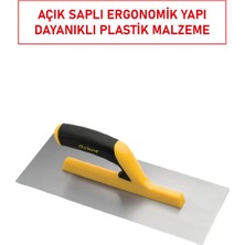Buççin Online Mağaza Dekor 091 Alçı Malası 30 cm Plastik Açık Saplı Hafif Dayanıklı Yüzey Düzeltme ve Alçı Uygulama