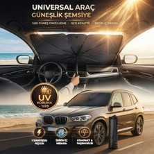 Marsilyan Premium Katlanabilir Araç Ön Cam Güneşliği – Şemsiye Tipi Oto Güneşlik, Uv Korumalı Isı Yalıtımlı Ön Cam Gölgelik (4887)