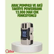 Epilons Araç Akü Takviye Cihazı Ve Lastik Şişirme Pompası 12.000 Mah