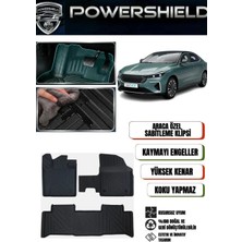 POWERSHIELD Togg T10F 2025 ve Sonrası Uyumlu Araca Özel 5d Premium Havuzlu Paspas Takımı