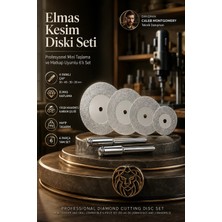 Transformacion Profesyonel Elmas Kesim Diski Seti - Mini Taşlama ve Matkap Uyumlu 6'lı Set (50-40-30-20 mm Diskler ve 2 Adet Bağlantı Mili)