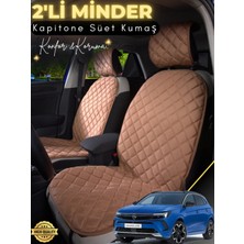 Mikasso Opel Grandland Uyumlu 2'li Süet Oto Koltuk Minderi | Terletmez | Kolay Montaj | Oto Aksesuar | A1 Sü